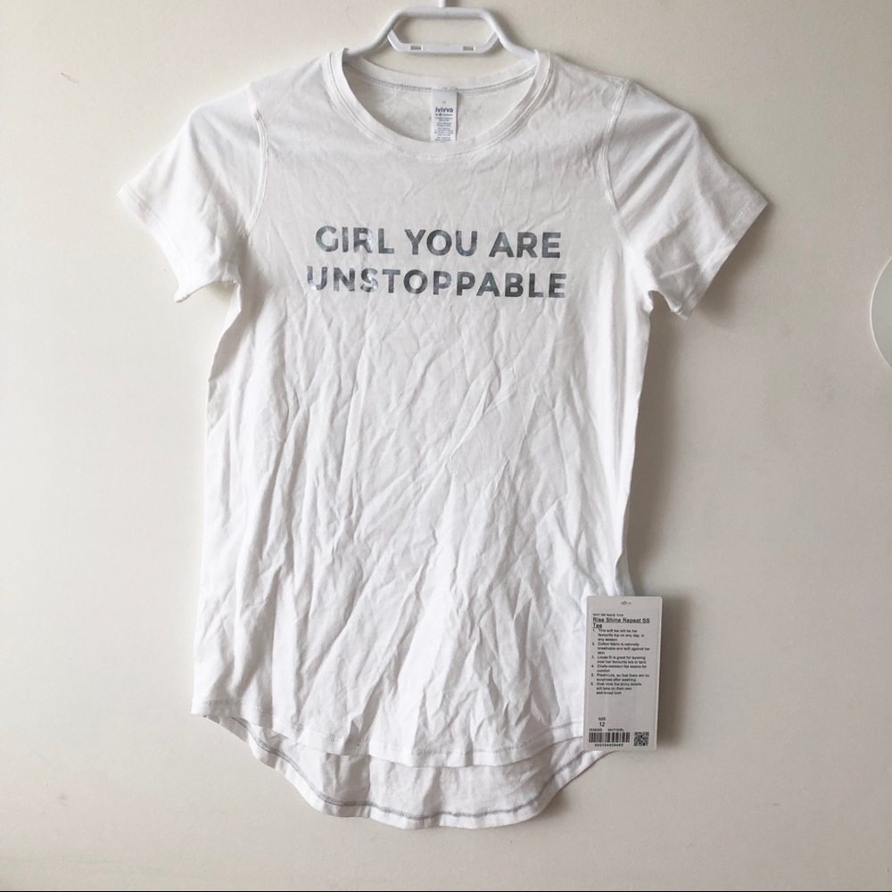 Ivivva Rise Shine Repeat SS Tee - Picture 2 of 4